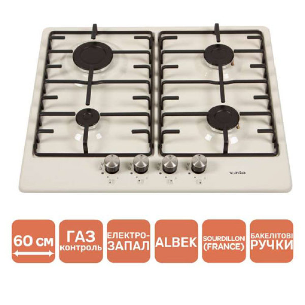 Варильна поверхня VENTOLUX HG640-MA3 S (IVORY)