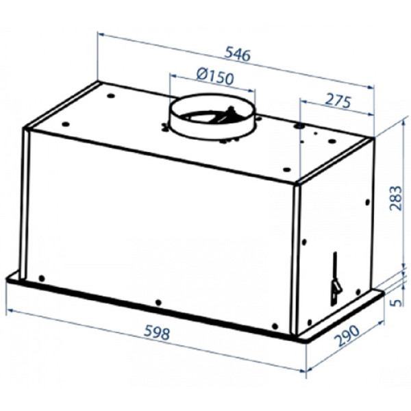 Витяжка MINOLA HBI 6673 BL GLASS 1000 LED Line