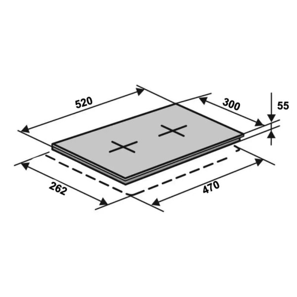 Варильна поверхня VENTOLUX HG320 RCS (BK)7