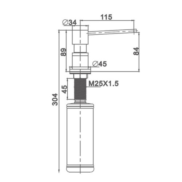 Дозатор для миючого засобу GAPPO G402-9
