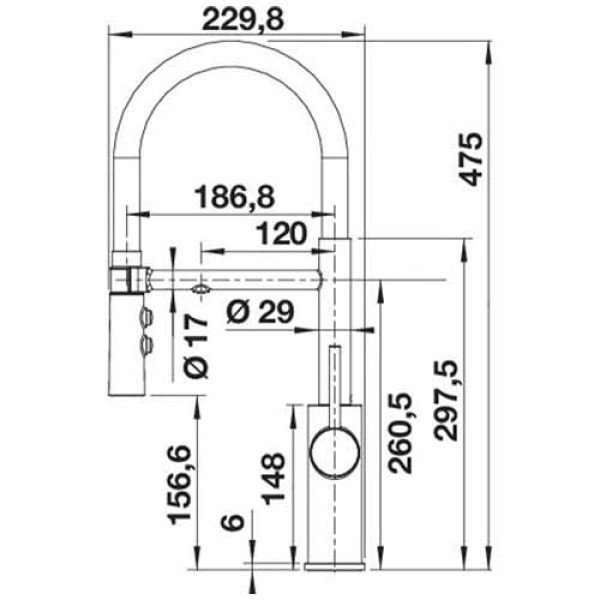Кухонний змішувач BLANCO CATRIS-S Flexo Filter (526707)