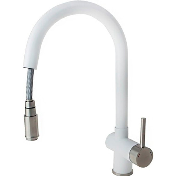 Кухонний змішувач FABIANO FKM 47P SS Alpine White