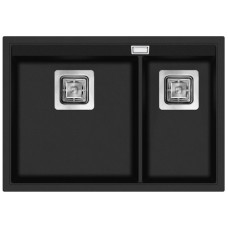 Кухонна мийка AQUASANITA DELICIA SQD 150W-601 Black metalic