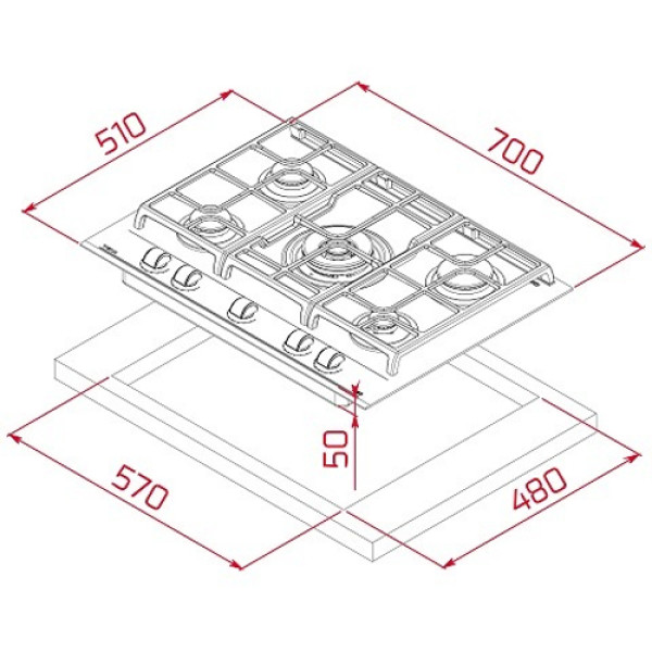 Варильна поверхня TEKA GZC 75330 XBN WH