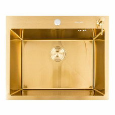 Кухонна мийка VALESO 60*50 PVD Gold Handmade (сифон круглий,3,0/0,8)