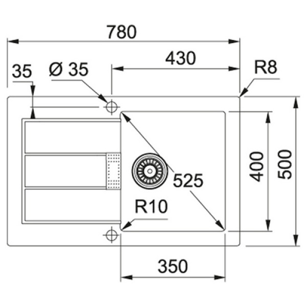 Кухонна мийка FRANKE SID 611-78 сахара