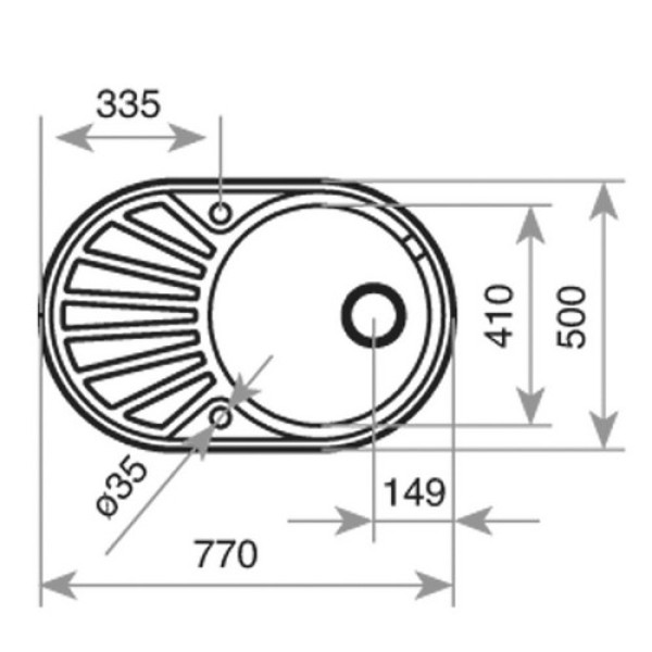 Кухонна мийка TEKA DR 77 1B 1D Мікродекор